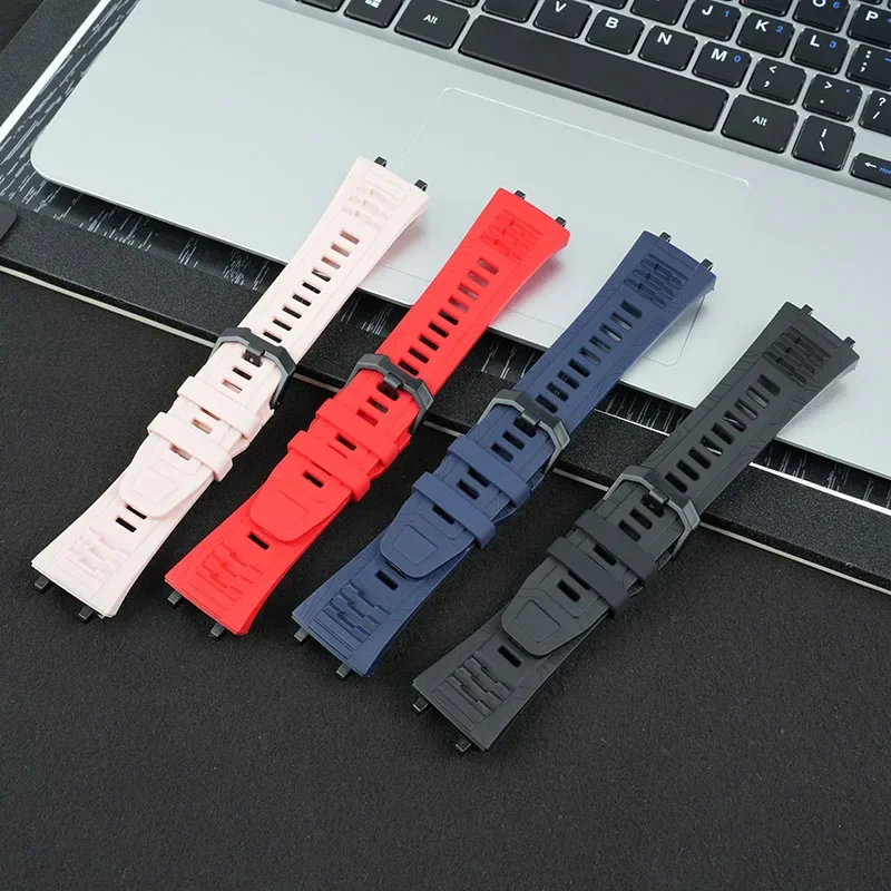 الرياضة في الهواء الطلق حزام ساعة سيليكون ل AMAZFIT Huami T-Rex 3 حزام الساعات الذكية ريكس 3rd الجيل الرجال سوار الفرقة مقاوم للماء