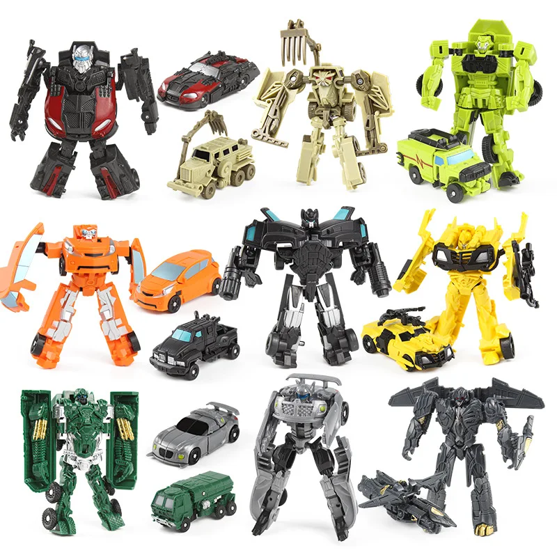 Children\'s Transformers Assemble Robot Racing Cars, Autobots and King Kong Models Hand-held Birthday Gifts for Boys and Girls.