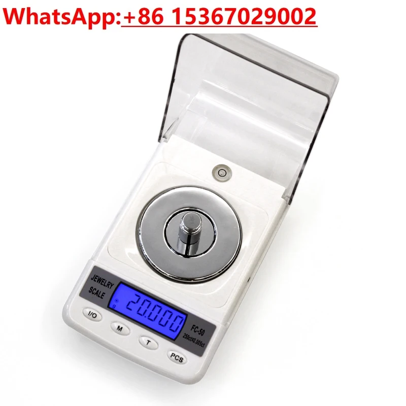 High Precision Jewelry Electronic Scale Carat Diamond Scale Millimeter 0.001g Laboratory Balance Household（+Power supply)