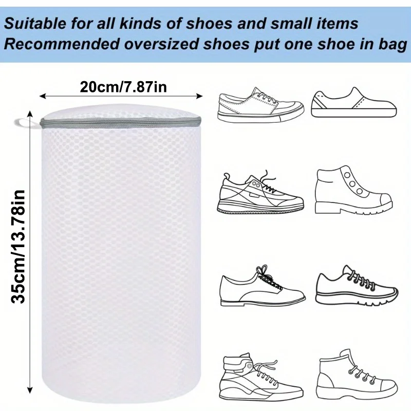 2pcs/set Honeycomb laundry bag with zipper, suitable for sports shoes, running shoes, socks, bras, delicate items, and toys