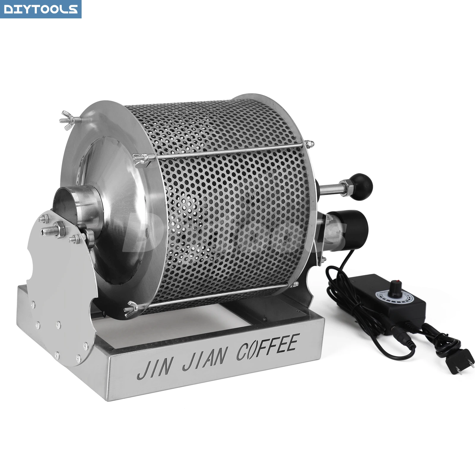Coffee Roaster Dual Heating Gas Electric Ceramic Oven Compact Coffee Bean Roasting Machine Home Coffee Bean Baking Frying Tool