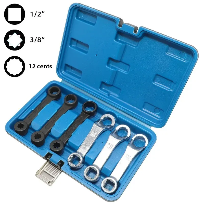 

16 мм 17 мм 19 мм 1/2 "3/8" ножной ключ для двигателя, подходит для Mercedes-Benz, крепежные винты со смещением привода, инструмент для разборки