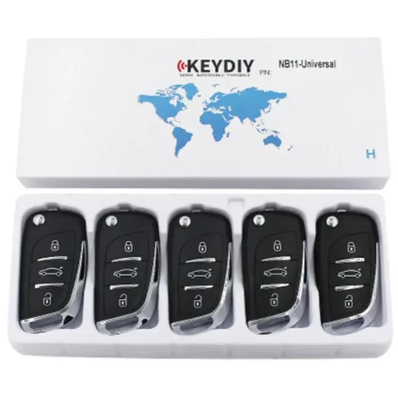 

5pcs KEYDIY NB11 Multifunctional Car Remote Key 3 Buttons Universal KD NB11-2 Universal Remote Key for KD900+ URG200 KD-X2