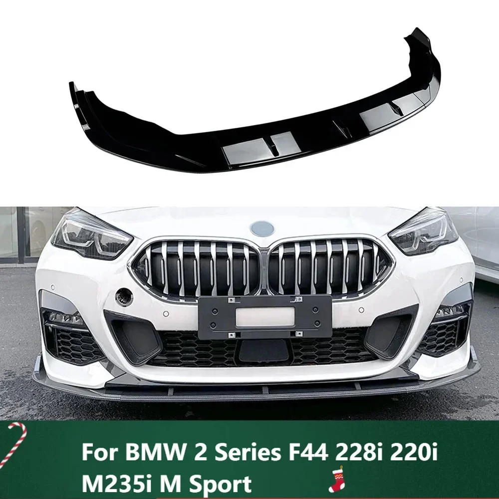 

New！Front Bumper Spoiler Lip Splitter Diffuser Gloss Black Carbon Fiber 2020 To Up For BMW 2 Series F44 228i 220i M235i M Sport