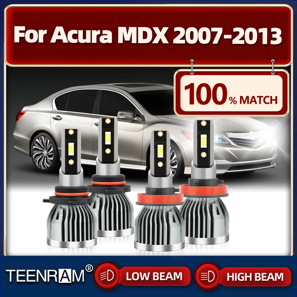 

Car LED Headlight Bulbs 40000LM High Low Beam Auto Lamps 6000K Super Bright For Acura MDX 2007 2008 2009 2010 2011 2012 2013