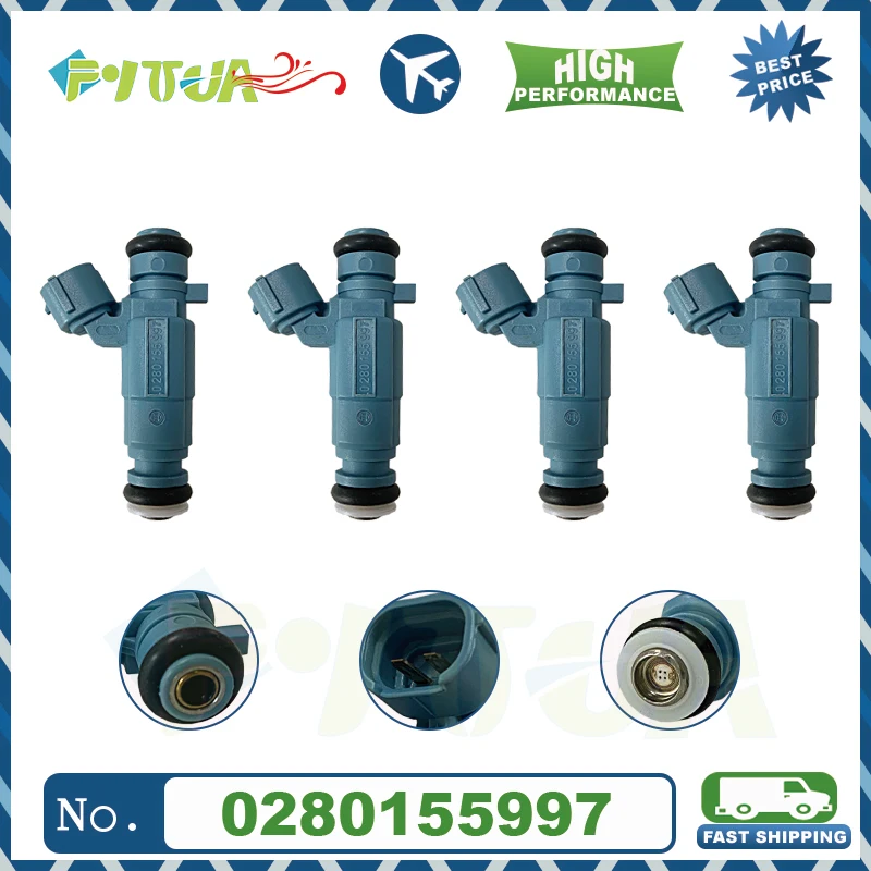 

4pcs Fuel injector 0280155997 06A906031Ad For Volkswagen Audi Seat Skoda Factory price High quality New Arrival