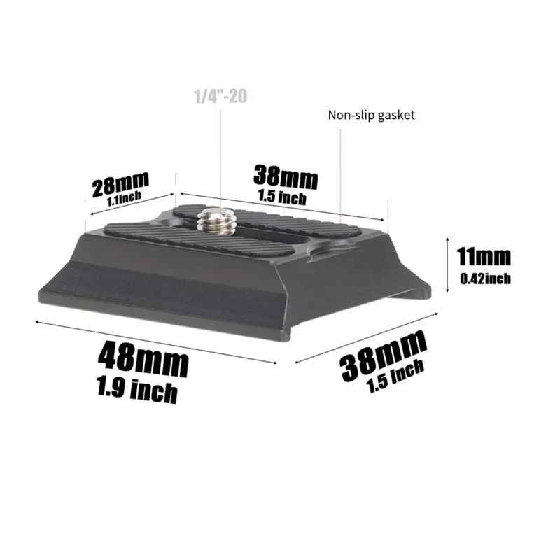 For DJI Stabilizer RS Manfrotto Tripod ARCA Head Camera Multifunction Multi-Use Upper Quick Release Plate