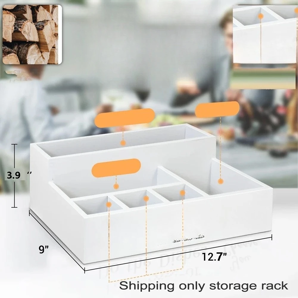 

Paper Plate Holders Disposable Coffee Cup Dispenser Lid Holder Plate Organizer Box for Kitchen Counter