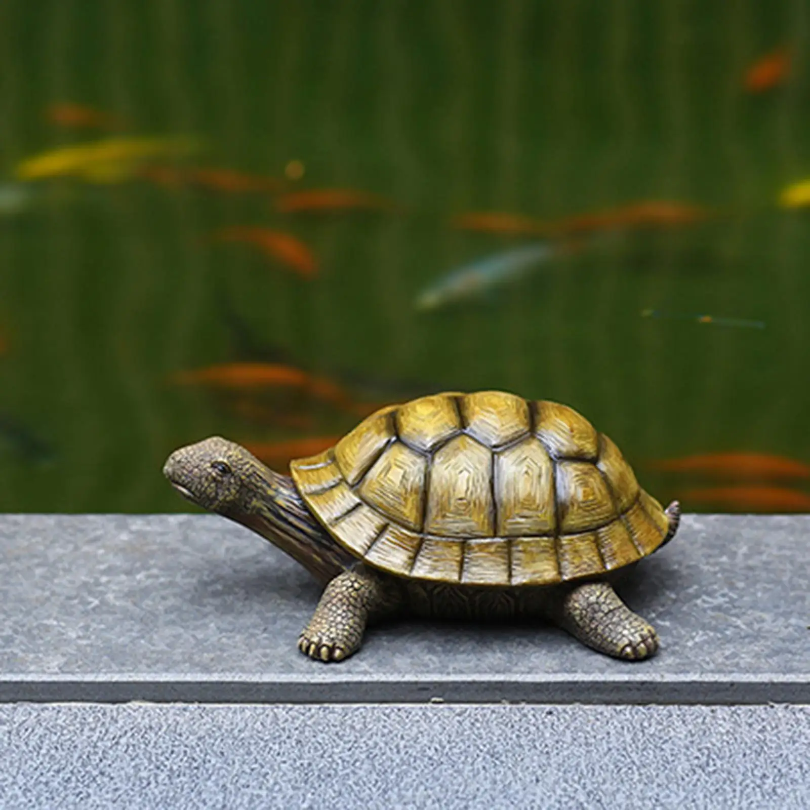 Realistic Tortoise Statue Garden Sculpture Tortoise Figurine Ornament