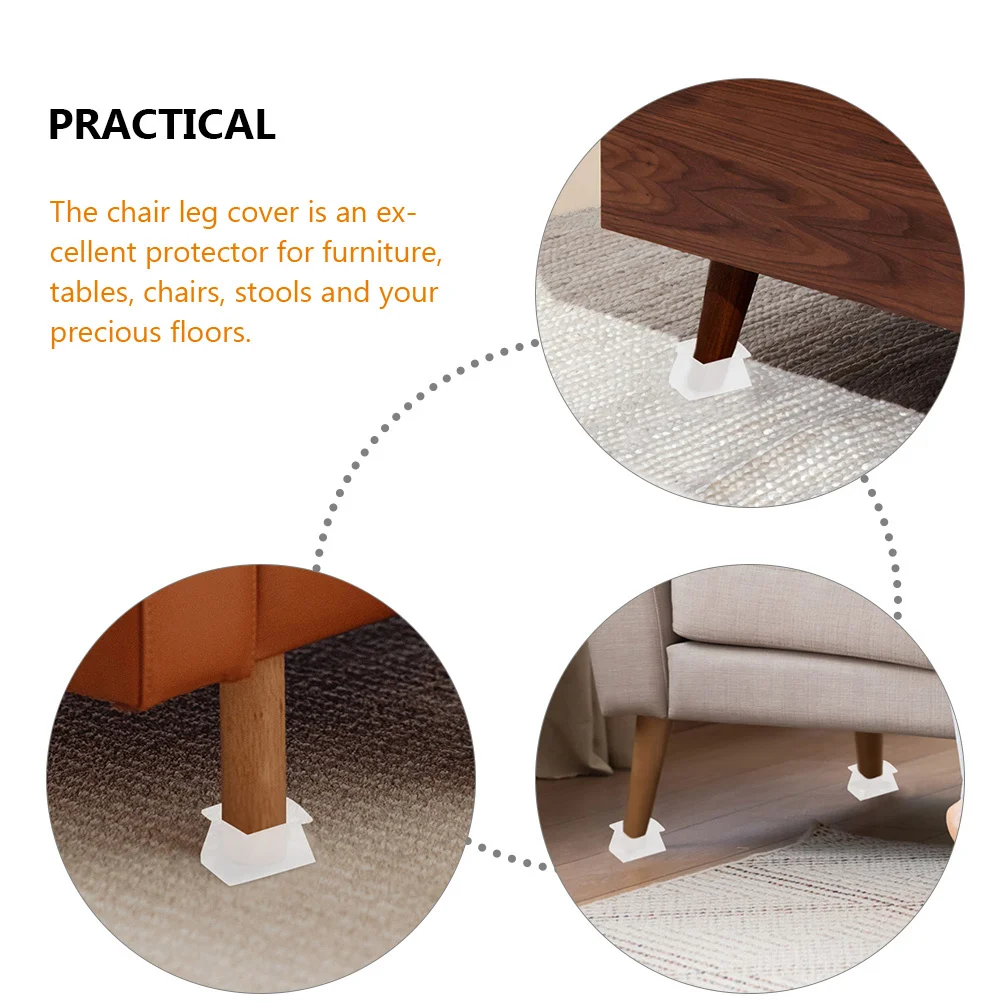 

14Pcs Chair Table Leg Protectors Hardwood Floors Safe Durable Furniture Leg Covers Floor Protectors for Chairs