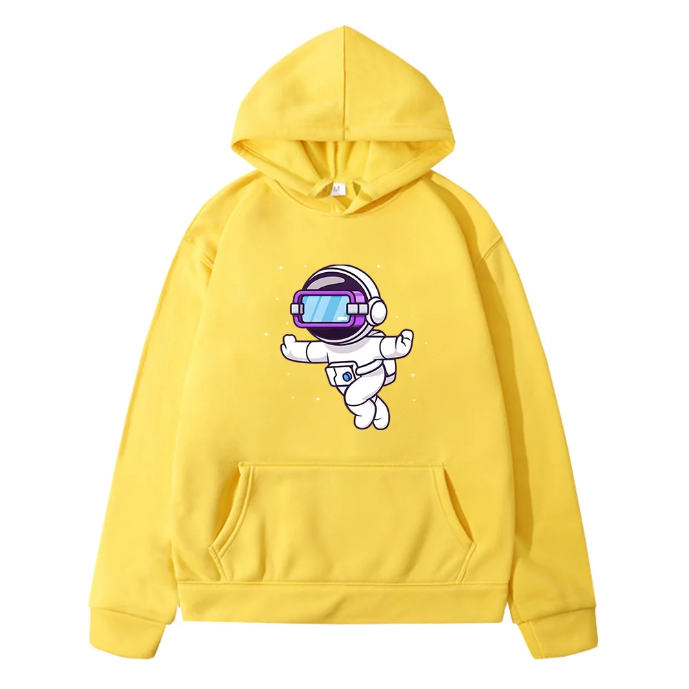 2023 Kids Astronaut Cartoon Clothes Baby Boys Cartoon Long Sleeve Fashion Hoodies Children Spaceman Sweatshirts Stick Figures