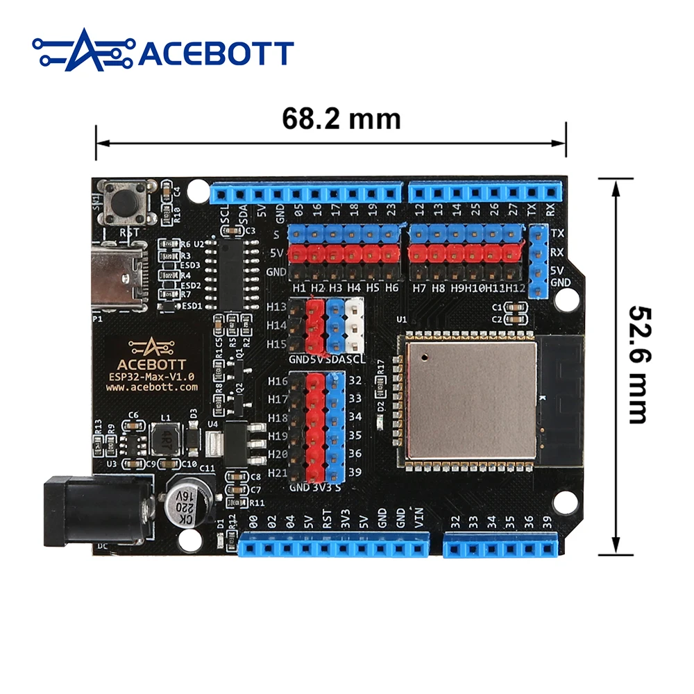 ESP32 Development Board  Max V1.0/V3.0 Compatible with Arduino ACEBOTT