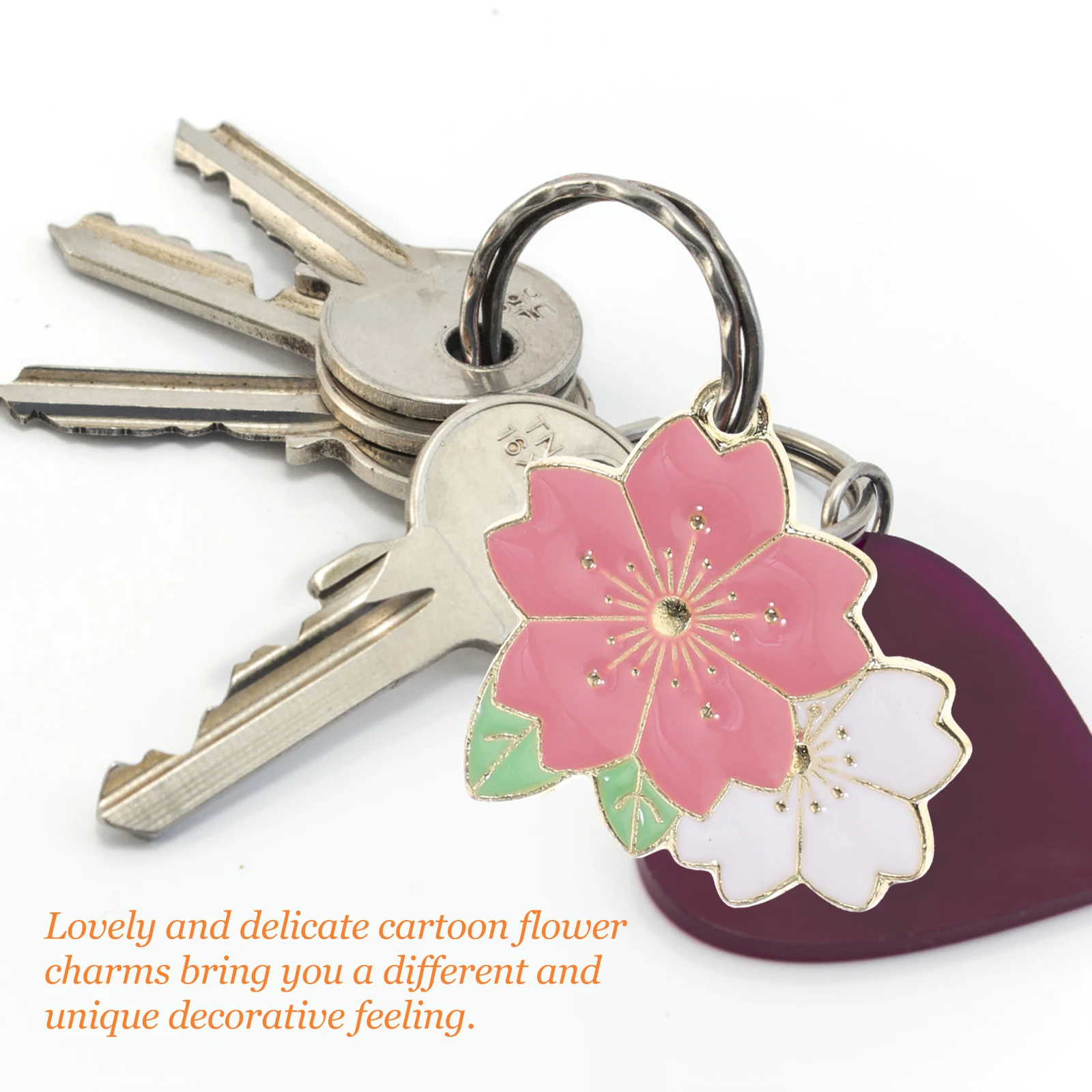 

50pcs Alloy Charms For Diy Keychain Pendant Making Jewelry Craft Supplies Key Pendant Cartoon Bag Decor Charms Set