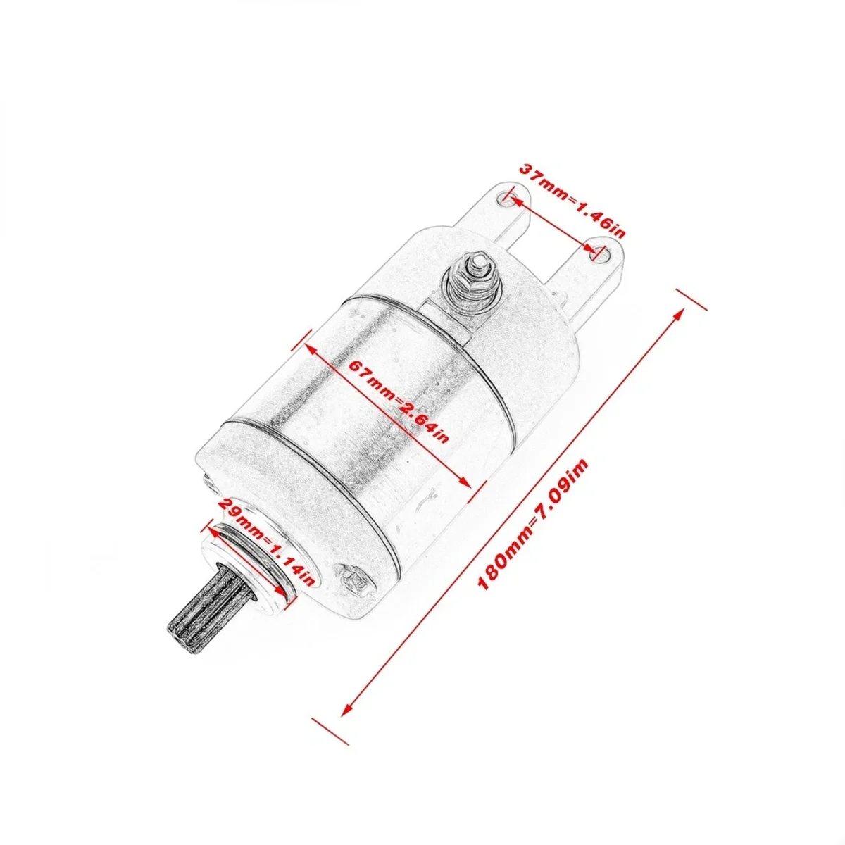 Starter For Linhai Bighorn 250 300 400 2x4 4x4 ATV UTV Big Daddy 260 ATV FeiShen Water-Cooled Scooter ATV 4HC-81890-00