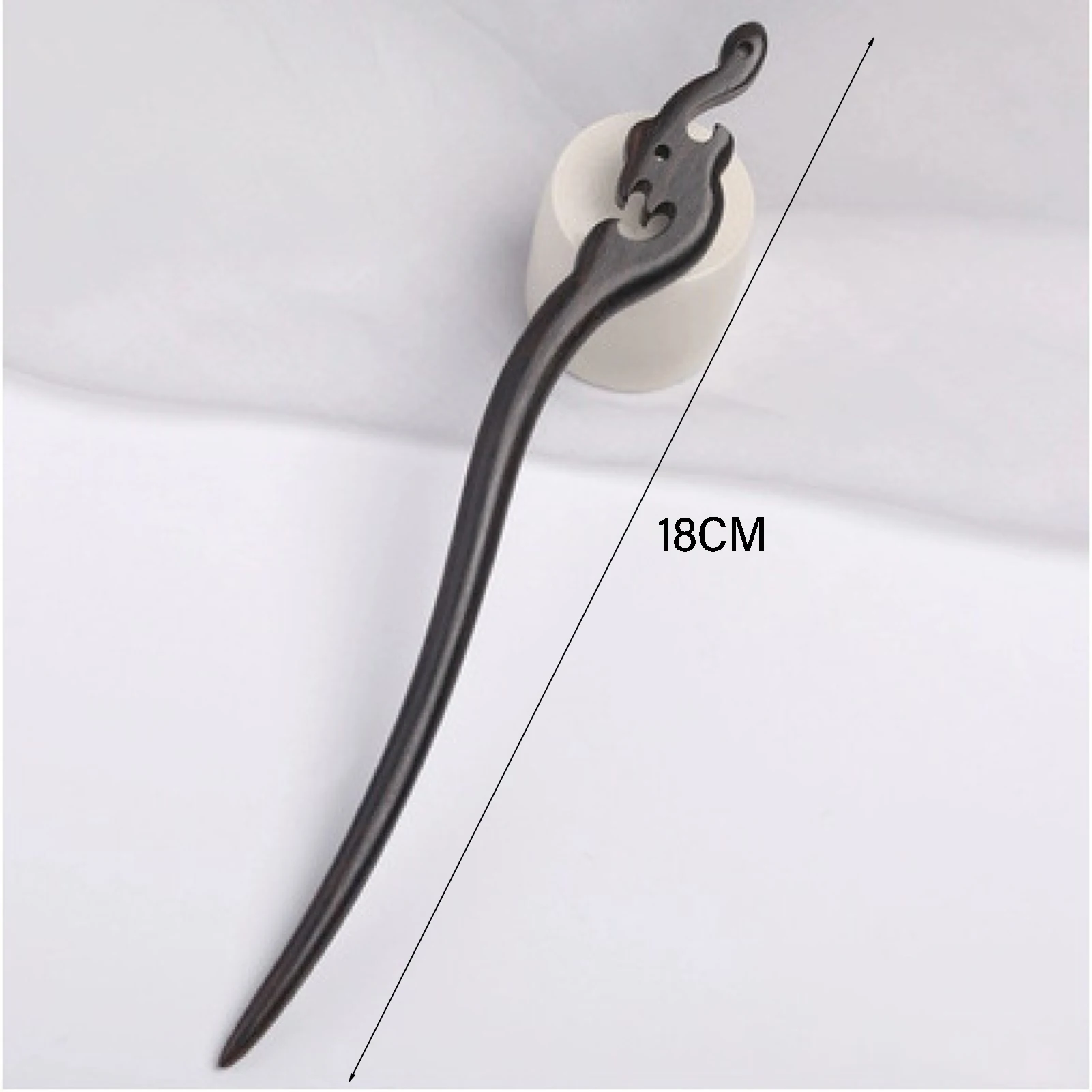 Simple Wooden Hairpin For Women Elegant Black Sandalwood Hair Stick Girls Daily Life Hair Accessories Hanfu Updo Hair Pin 1pc image 6