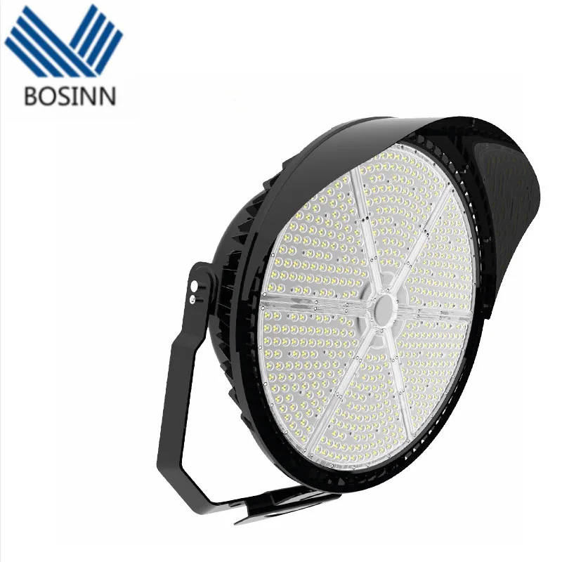 

Power LED Court Lamp Outfield Football Basketball Court Pole Flood Lights Efficiency Round Searchlight