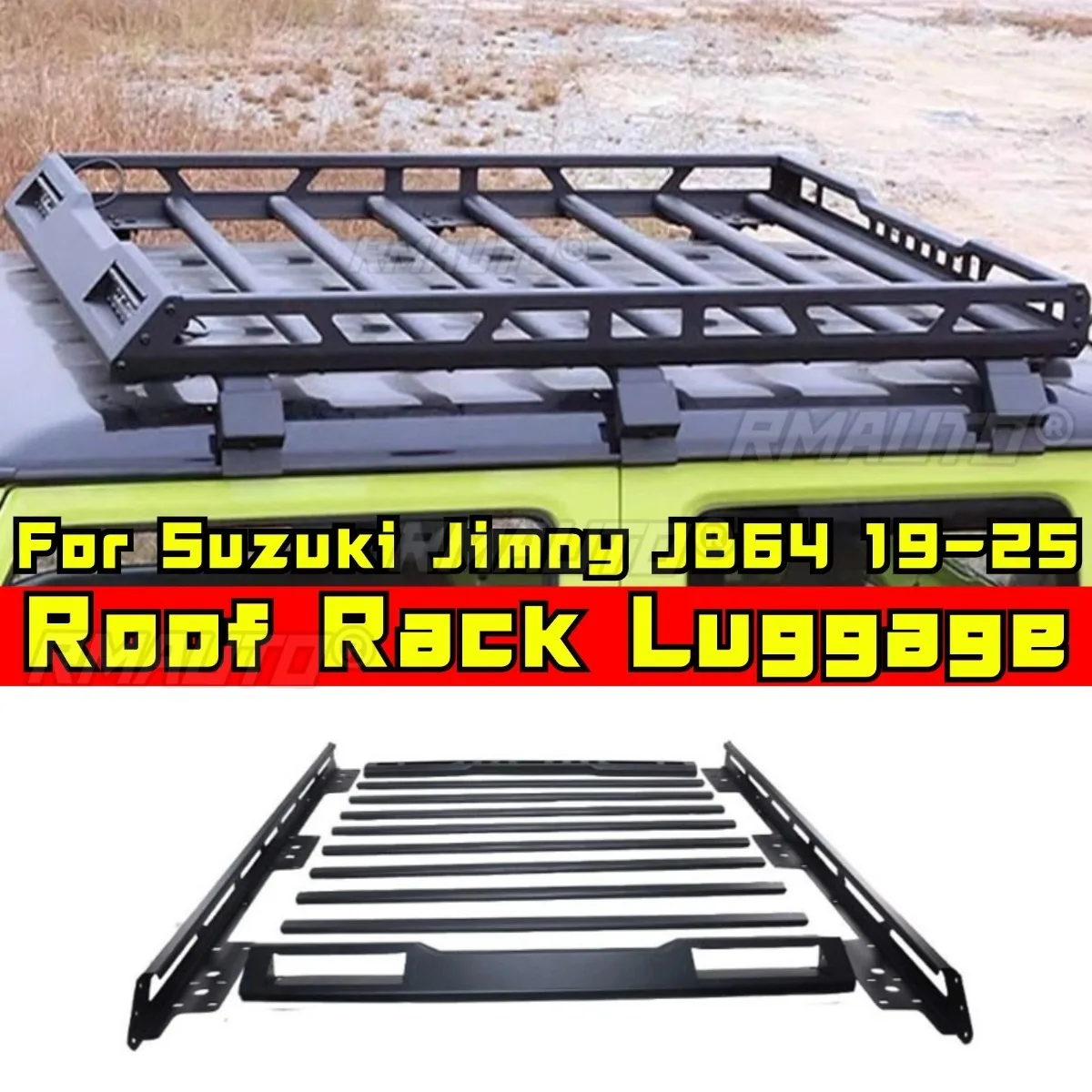 Car Alloy Roof Luggage Frame Luggage Rack For Suzuki Jimny JB64 JB74 2019-2025 Modification Accessories