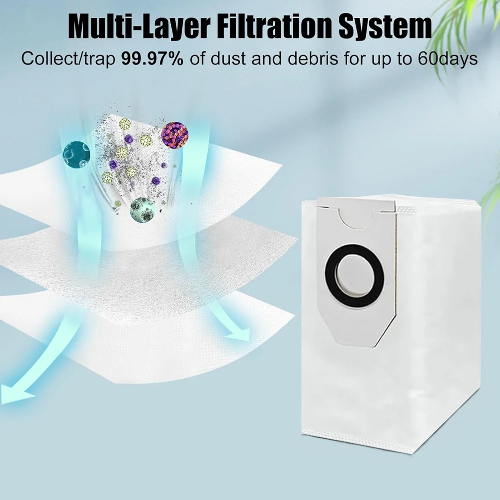 Untuk EUREKA J12 Ultra untuk Midea V12 sikat sisi utama Hepa Filter kain pel bagian pengganti kantung debu Accessories-A19G