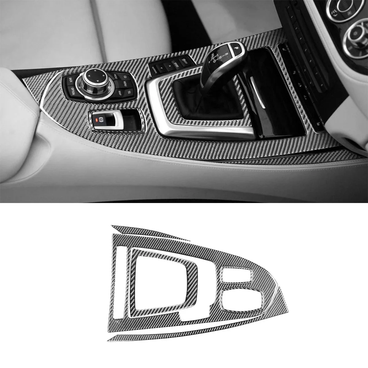 

For Bmw 2009-2017 Z4 E89 Interior Modification Parts Carbon Fiber Center Control Gear Panel Decoration Car Accessories Ries