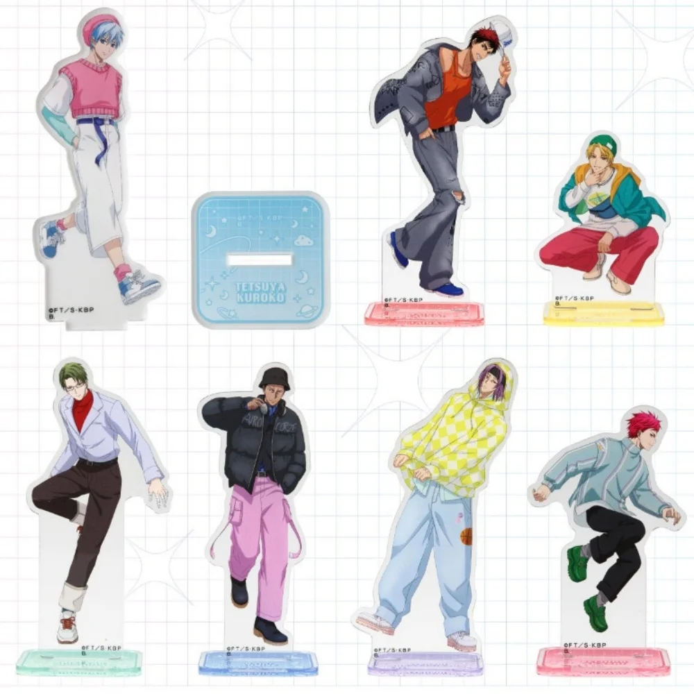 Anime Kuroko's Basketball 15cm Acrylic Stand Figure Streetwear Fashion Tetsuya Kuroko Desk Decor Keychain Xmas Gifts