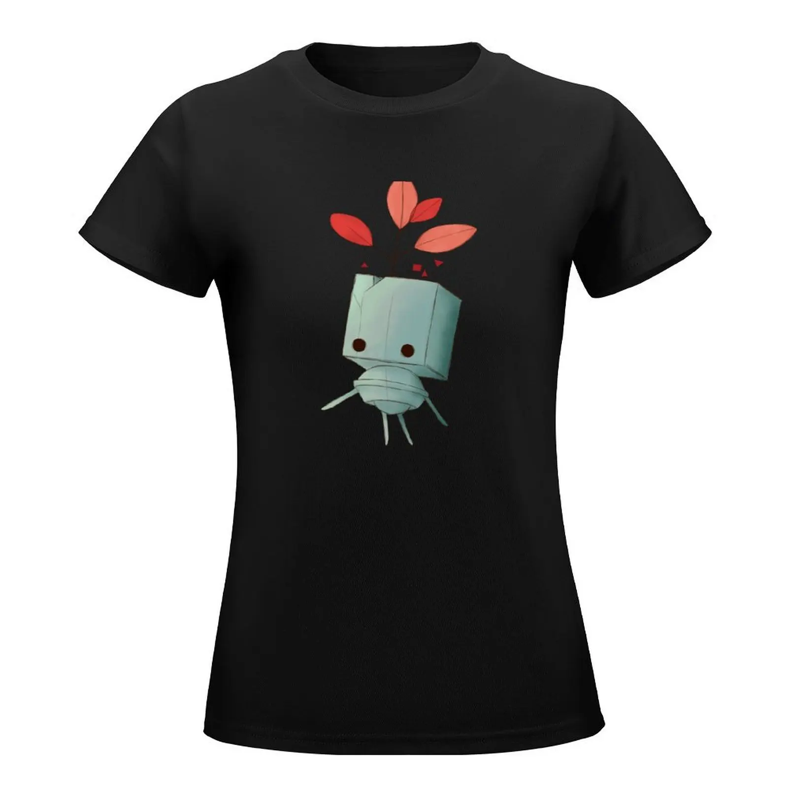 Forest friend [Gris] เสื้อยืดวินเทจเสื้อผ้าเสื้อยืดสตรีกราฟิกเสื้อยืดผู้หญิง