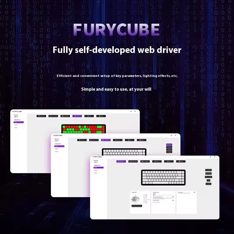 คีย์บอร์ดแมคคานิคอล FURYCUBE M30HE แบบสวิตช์แม่เหล็ก ใช้งานด้วยมือเดียว แบบมีสาย ความไว 0.1ms ระยะกด 0.01 มม. รองรับ 8K ปรับแต่งสี RGB ได้ ฮอตสว็อป สำหรับเล่นเกมอีสปอร์ต