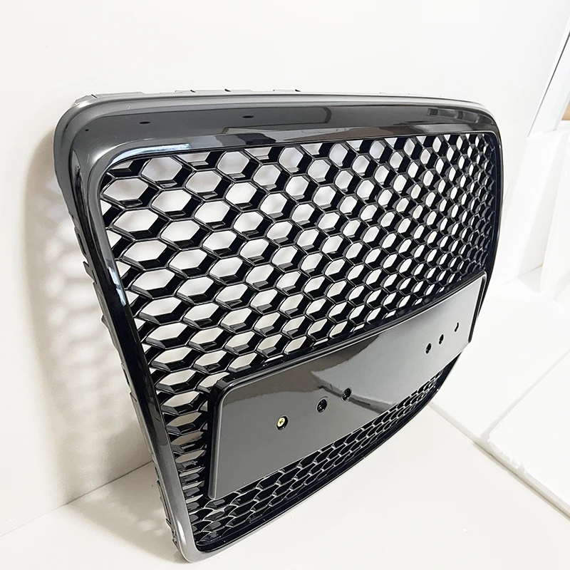 

All black or fully plated Front bumper honeycomb grill For Audi A6 C6 2006-2011 without emblem