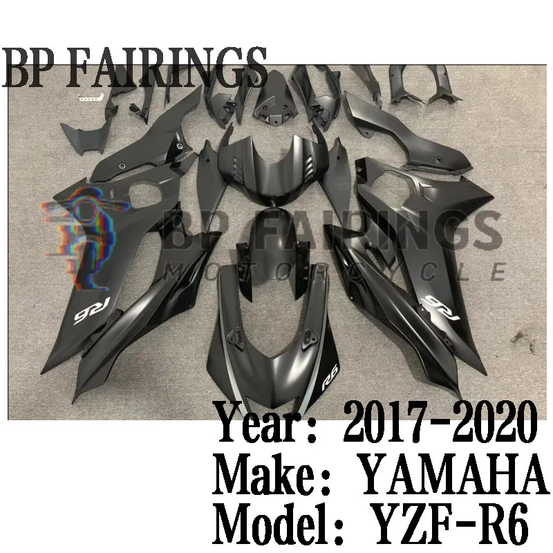 Fairings Kit Fit For YZF R6 2017 2018 2019 2020 2021 2022 2023 Bodywork Set High Quality Abs Injection set Matte Black