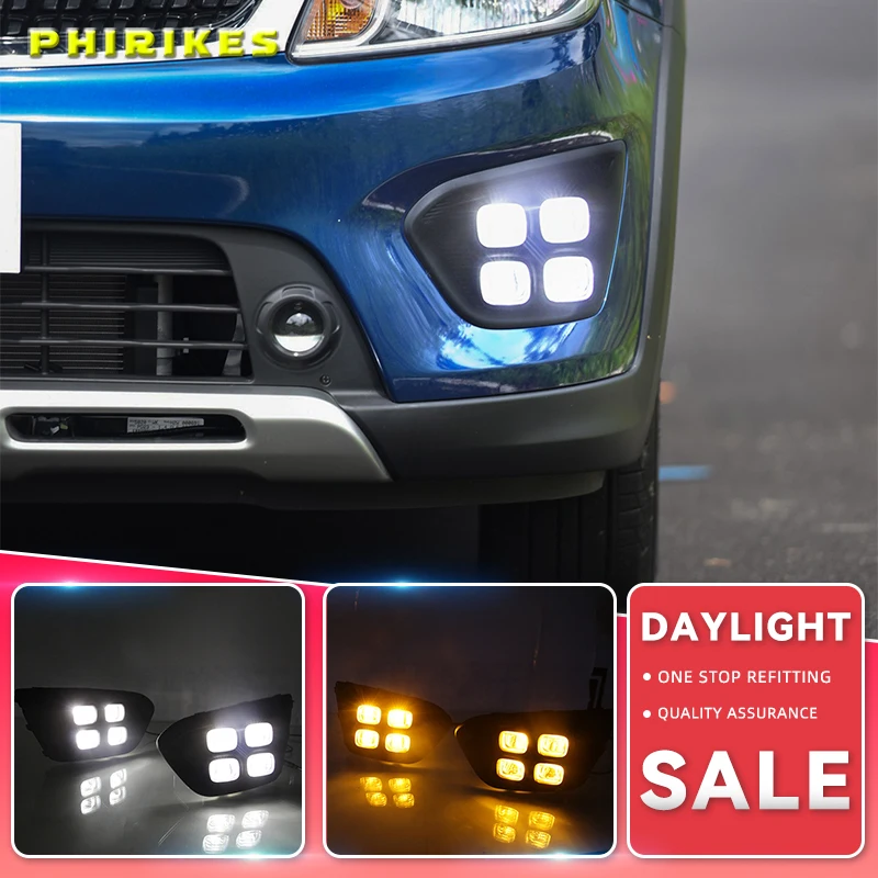 

Car 12V DRL Day Lights Lamp For Russia KIA RIO X-Line 2018 Highlight Auto Driving Daytime Running Lights on Car DRL Super Bright