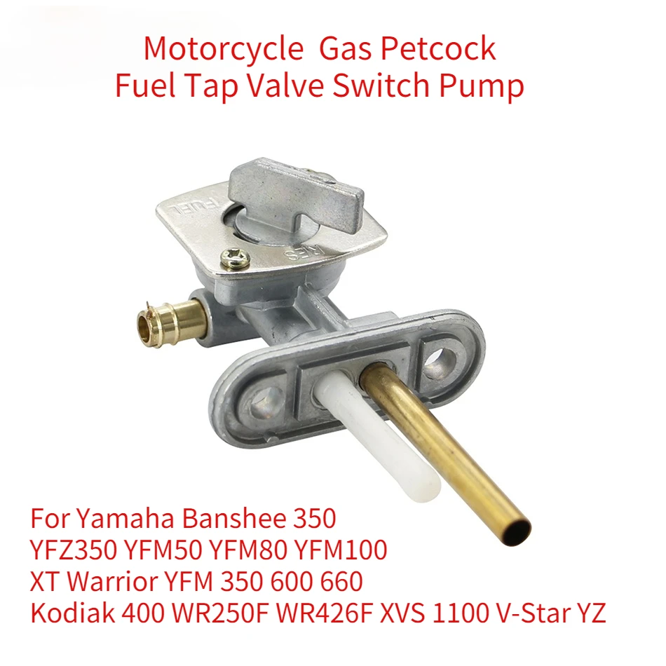 Motorcycle  Gas Petcock Fuel Tap Valve Switch Pump for Yamaha Banshee 350 YFZ350 YFM50 YFM80 YFM100