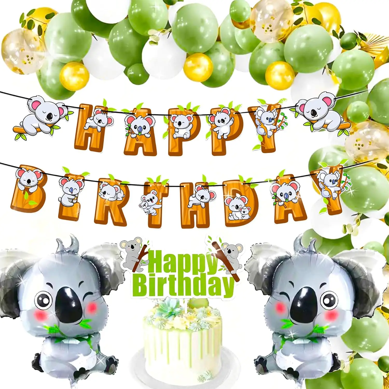 Laventy Koala Birthday Decorations Koala Birthday Party Supplies Koala Balloon Koala Birthday Banner