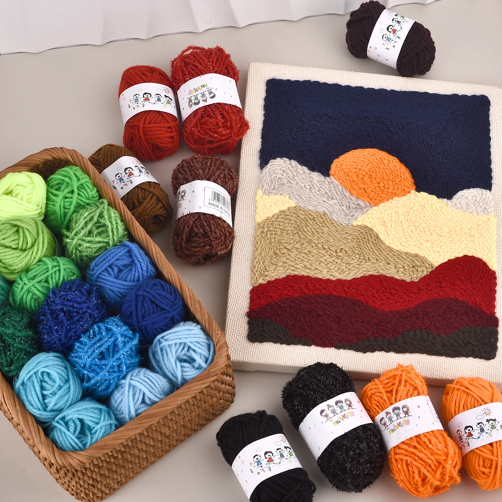 12 قطعة/المجموعة غزل ناعم غرامة الجودة الحياكة اليدوية الموضوع لينة الدافئة DIY بها بنفسك القطن الصوف المواضيع للحياكة اليدوية غزل الكروشيه