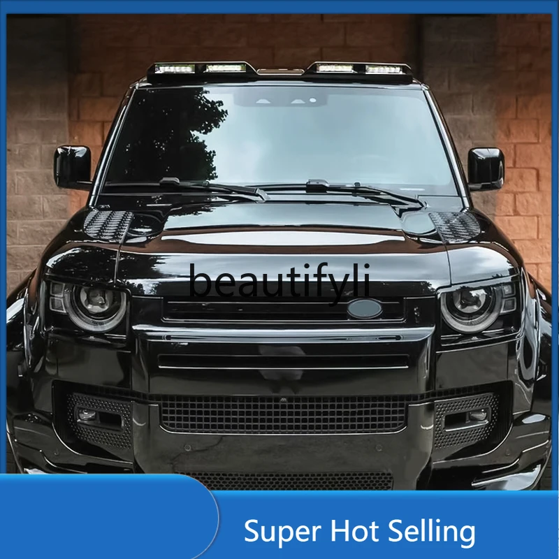 

Подходит для 20-24 Defender, карбоновая пайка, светодиодный потолочный светильник, прожектор на крыше, модификация прожектора сильного света