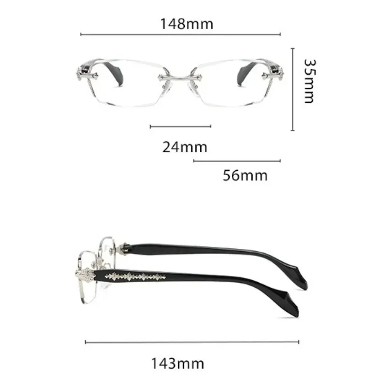 Men's High-definition Anti Blue Light Glasses - Retro Transparent Lens Full Frame Design Fashionable Unisex Glasses image 6