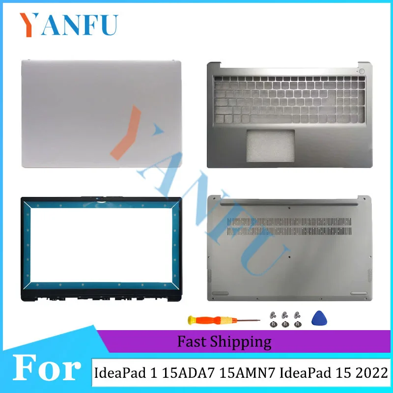 

FOR IdeaPad 1 15ADA7 15AMN7 IdeaPad 15 2022 Laptop LCD Back Top Cover Front Bezel Hinges Palmrest Upper Bottom Case