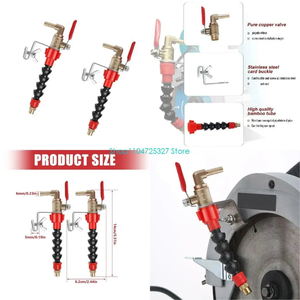 D8KF Dust Remover Water Sprayer 2pc For Angle Grinder Stone Cutting Machine With Efficient Dust Removal And Easy Installation