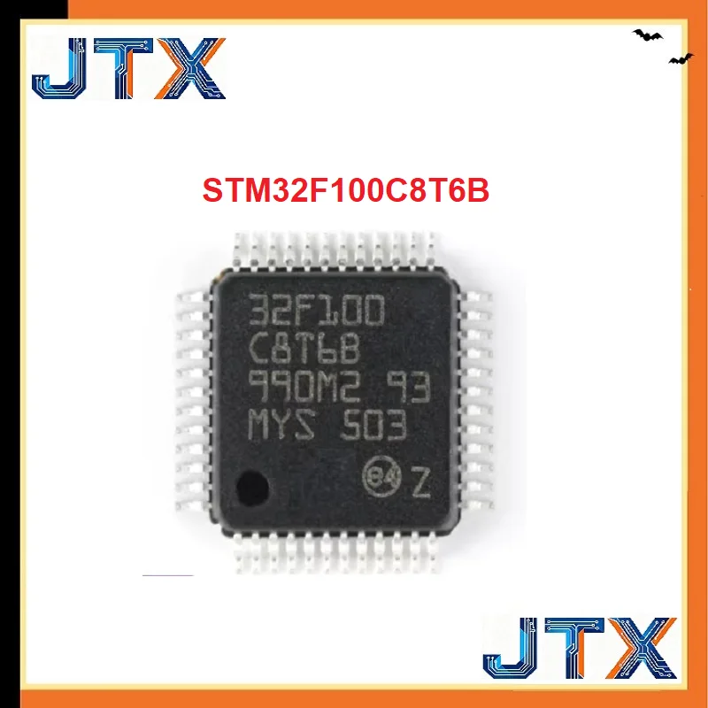 10PCS/LOT Controller MCU STM32F100C8T6B STM32F100C8T6 32F100 C8T6B