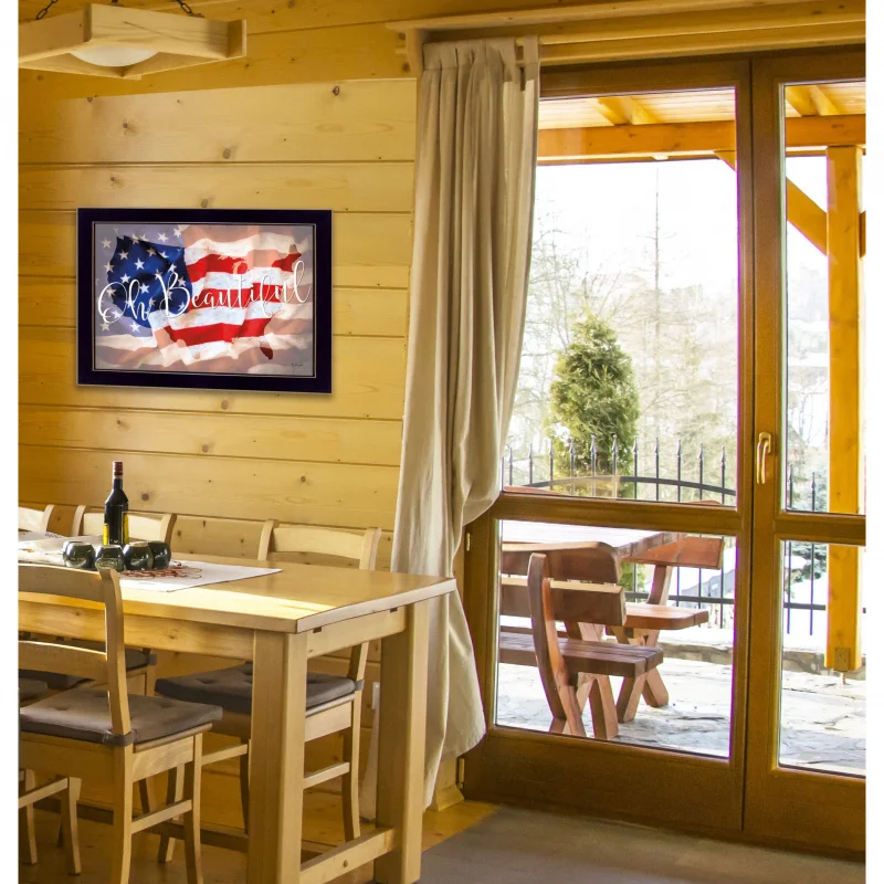 ديكور الحائط الأمريكي الجميل أمريكا جدار الفن الأسود مؤطرة طباعة ديكور المنزل الشحن من مستودع الولايات المتحدة #4