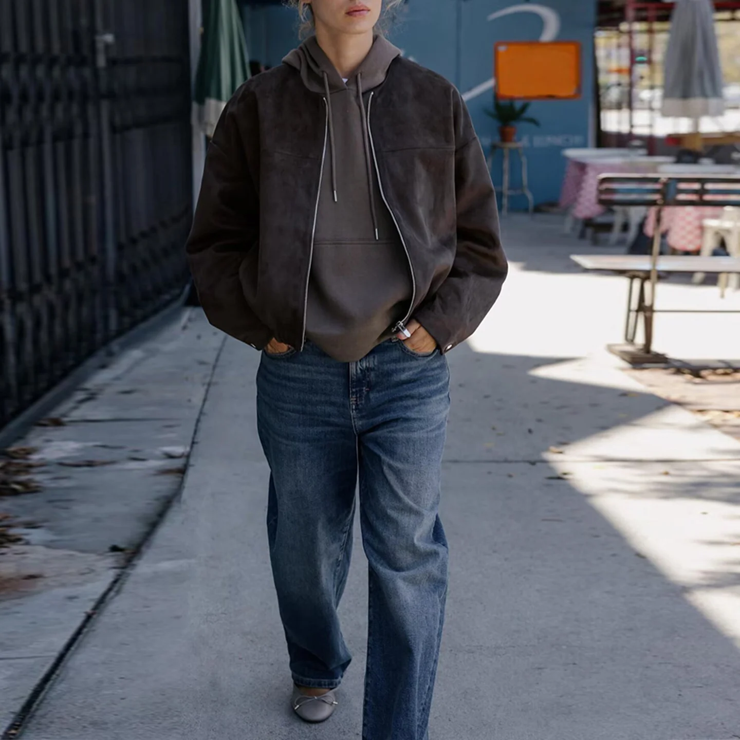 Z Felpa con cappuccio basic da donna e pantaloni Fce Set 2025 Nuovo arrivo Comodo abito casual Faion per adulti