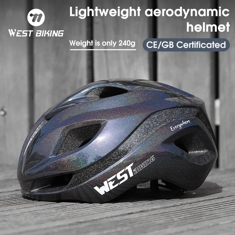 WEST BIKING Cycling Helmet Racing Road Bike Aerodynamics Ultralight Helmet Men Women Sports Aero Helmet Bike Cycling Accessories