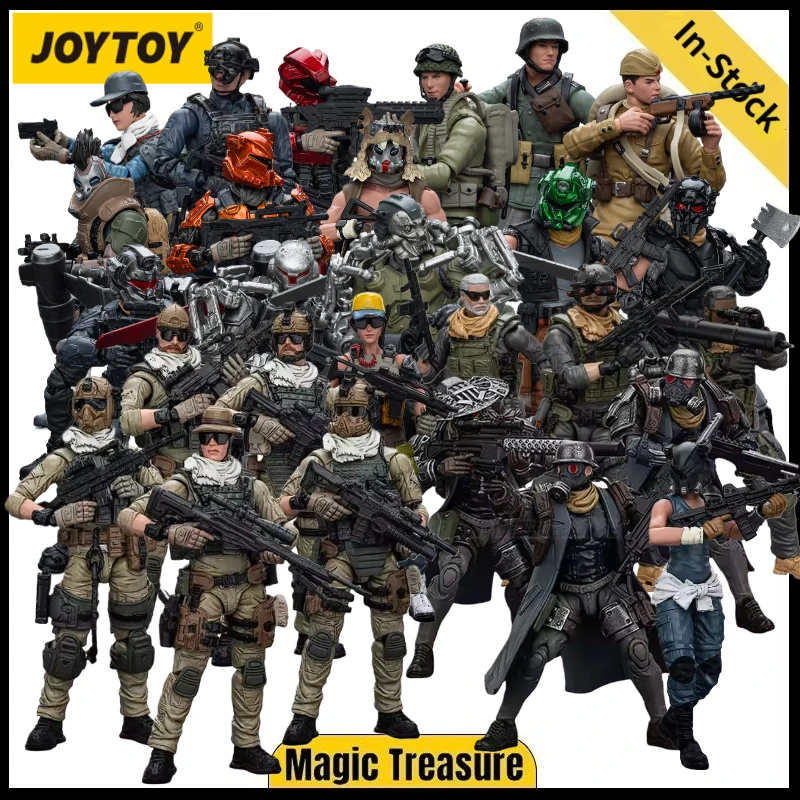 JOYTOY Paquete Promocional de Construcción de Ejércitos 8-36, Escuadrón de Asalto Delta del Ejército, Escuadrón Shadow Jaeger, Fuerzas de Defensa de la OTAN, 13.º Escuadrón de Asalto 1/18