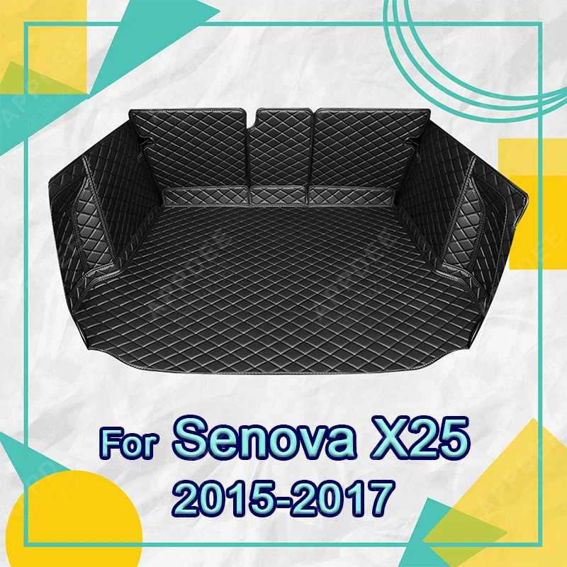 

Автомобильный коврик для багажника с полным покрытием для Beijing Senova X25 2015-2017 2016, автомобильный коврик для багажника, прокладка для груза, аксессуары для защиты интерьера