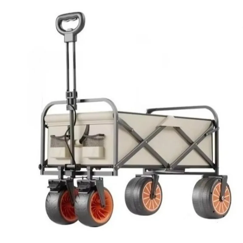 1pcs electric camper outdoor camp picnic camping hand push folding cart