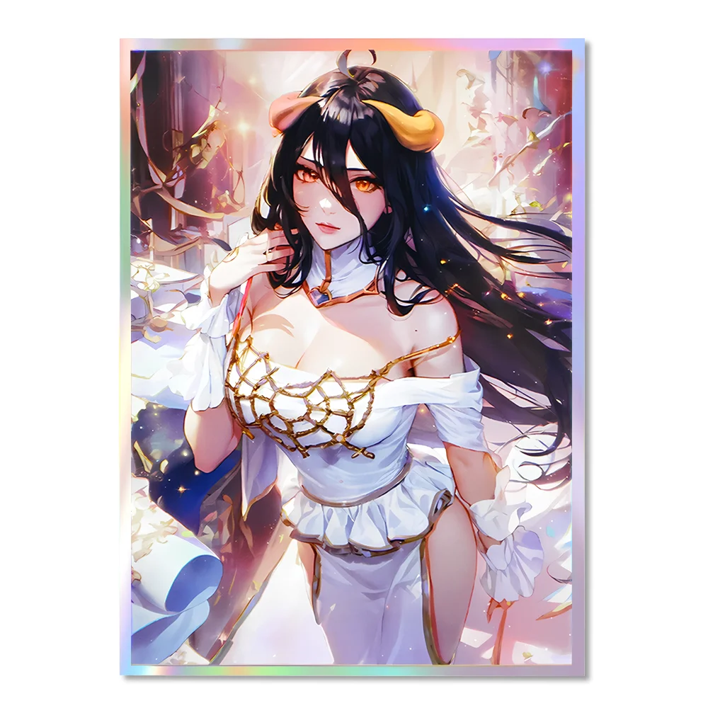 

60 шт., 67x92 мм, голографический защитный экран универсального размера, блестящий чехол, идеально подходит для коллекционной карты MGT/PTCG/PKM