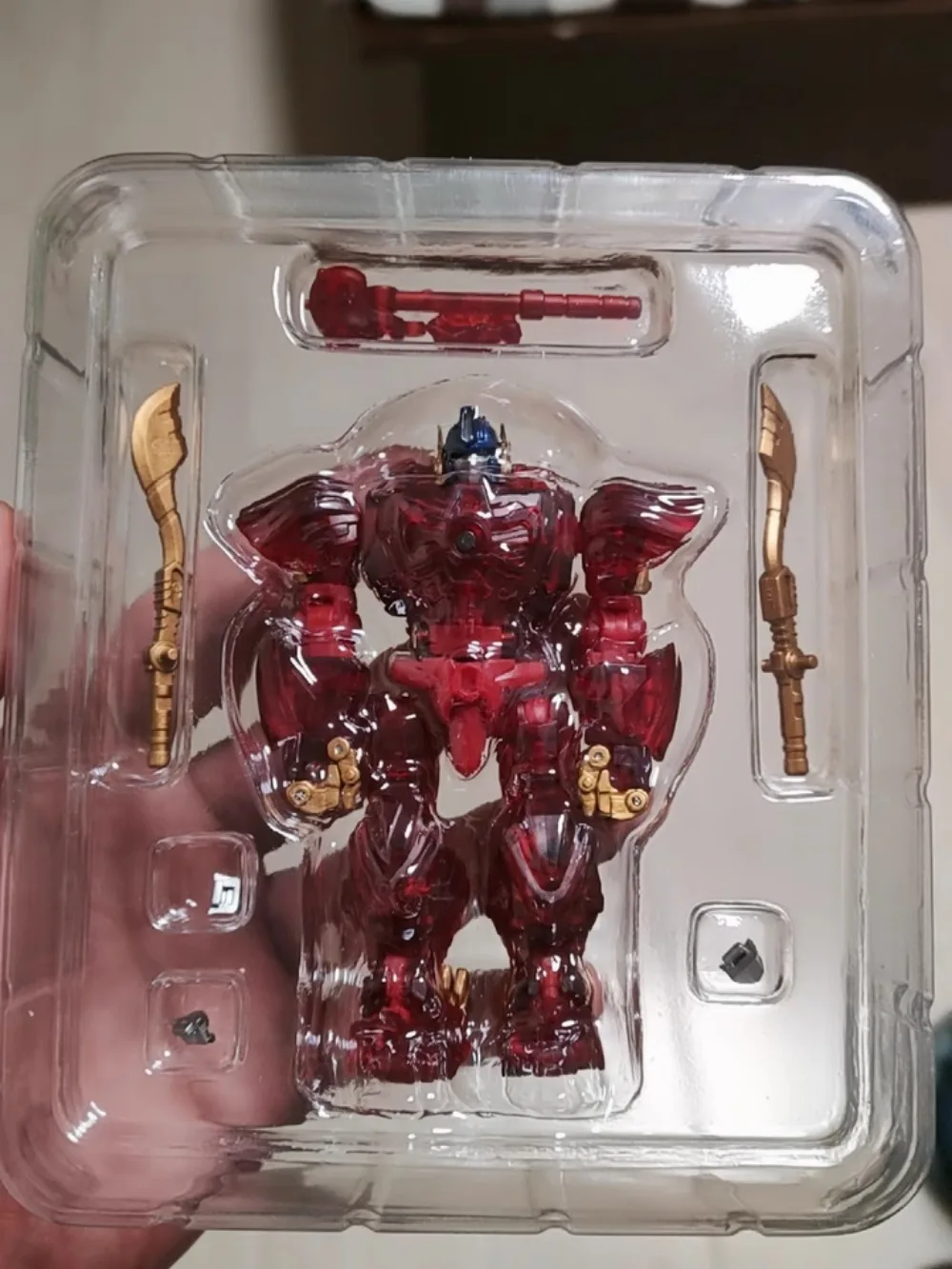 Disponibile Rt-01r Orangutan Casesar Cesare Ripeti Rosso Trasparente Modello Piccola Proporzione Deformazione Giocattoli Robot Action Figures