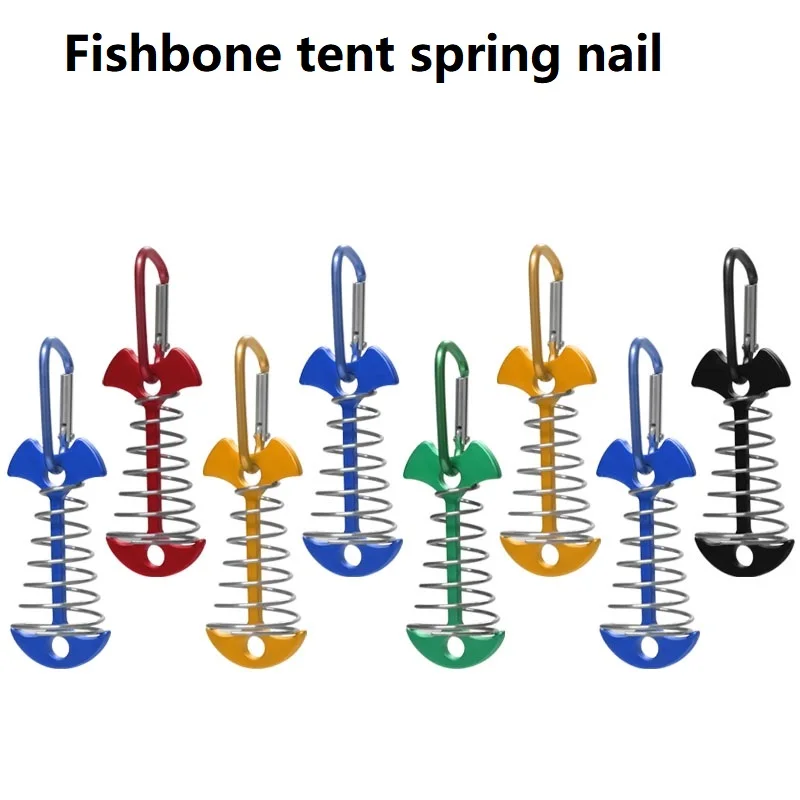 

Stainless steel spring buckle floor nail，Aluminum alloy fishbone nail，Fishbone tent spring nail，Fishbone spring fastener