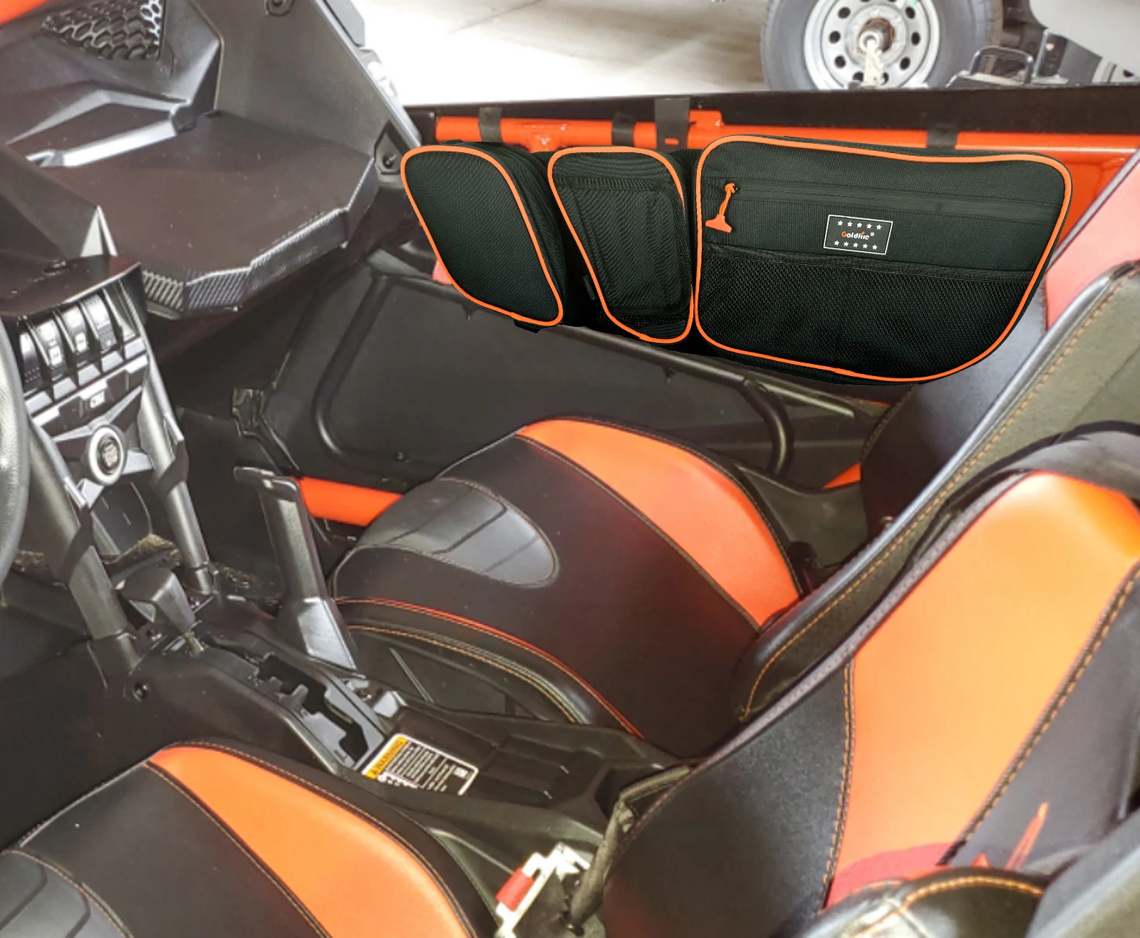 Bolsas de puerta superior delantera, accesorios UTV para Can Am Maverick X3 2017-2021Max XRS XDS Turbo RR con rodillera extraíble