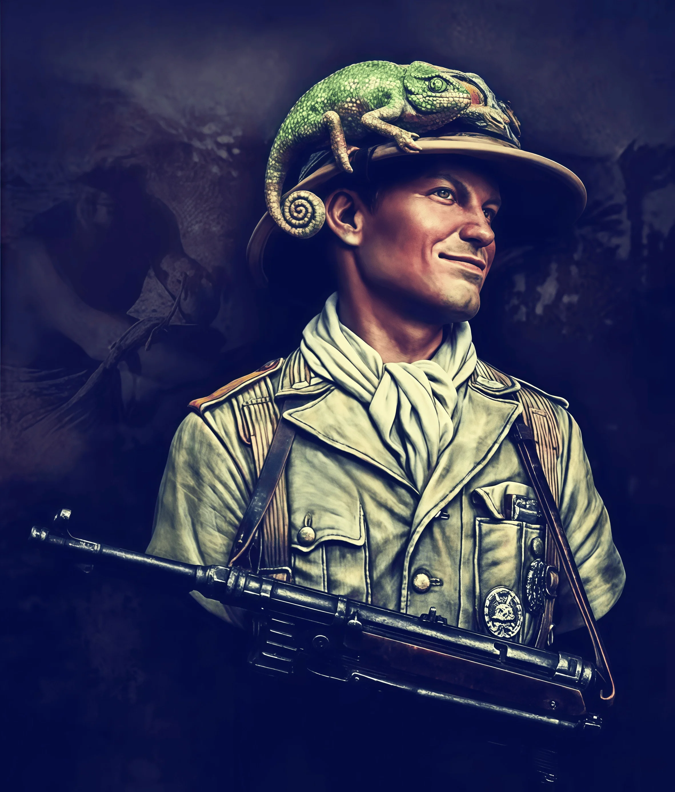 

1/10 Cast Resin Model Assembly Kit, GK, Resin Bust Model, Unpainted