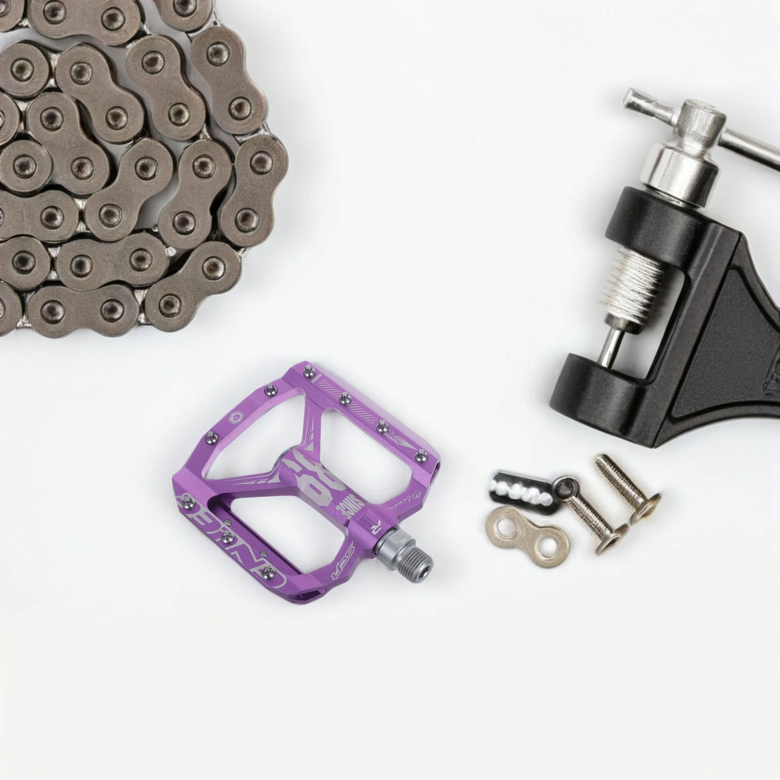 

Mountain Bike Pedals Non-slip Metal Platform Universal Bicycle Triple Sealing Rings Long Ride Comfortable Pedaling Efficiency