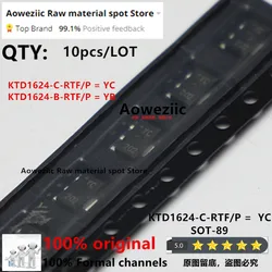 Aoweziic 2022+ 100% New Imported Original  KTD1624 KTD1624-C-RTF/P KTD1624-C YC KTD1624-B-RTF/P KTD1624-B YB SOT-89 Triode